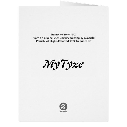 Stormy Weather 1907 (Back)