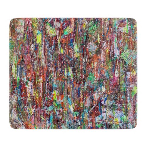 Stormy Weather 6 x 7 Deco Glass Cutting Board