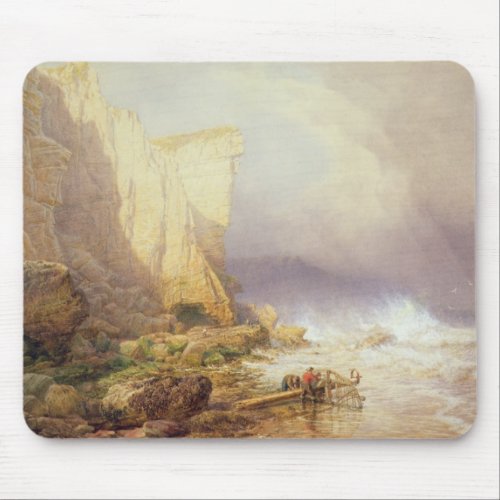 Stormy Weather Clearing Seaton Cliffs Mouse Pad