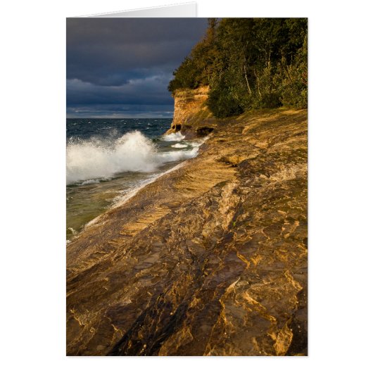 Stormy Weather Crashing Waves Cards (Front)