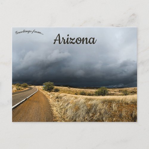 Stormy Weather in Arivaca Arizona Postcard