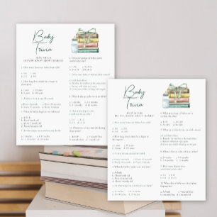 Story book baby shower - Baby Trivia Game