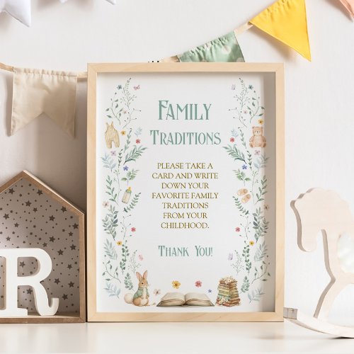 Story Book Baby Shower Family Traditions Game