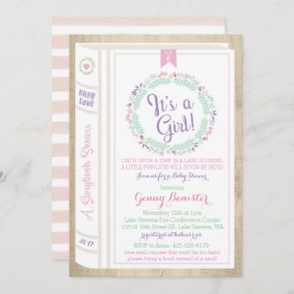 Story Book Baby Shower Invitation
