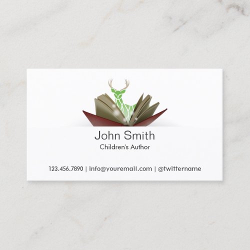 Story Book Children's Author Business Card 2
