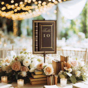 Story book, fairytale wedding table number