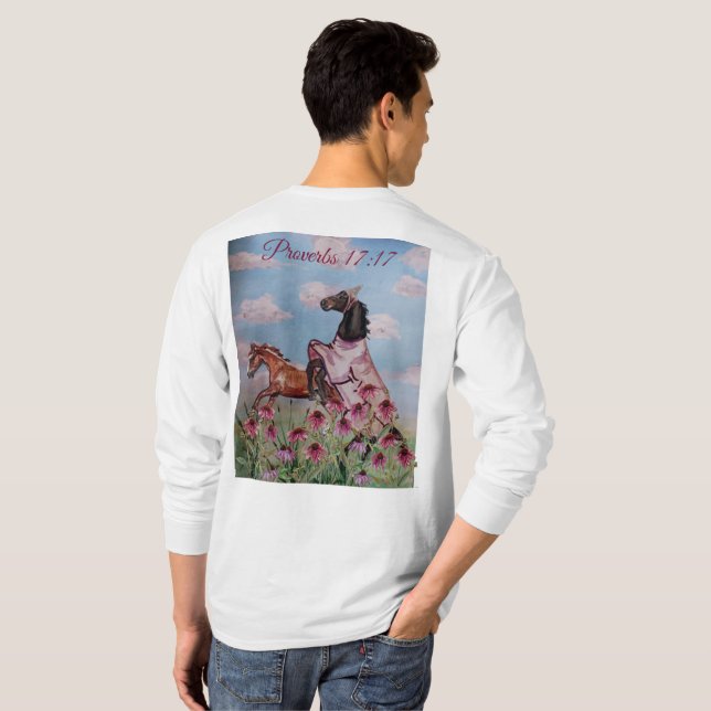 story book horses scripture T-Shirt (Back Full)