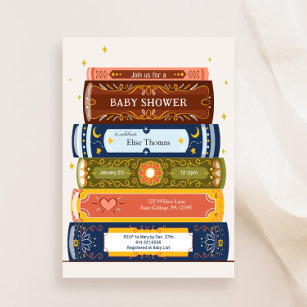 Story Book Library The Next Chapter Baby Shower Invitation