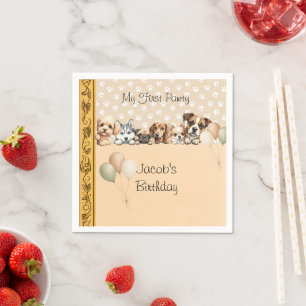 Story Book Puppy Pawty Napkins