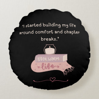 Story Lover Cozy Round Pillow