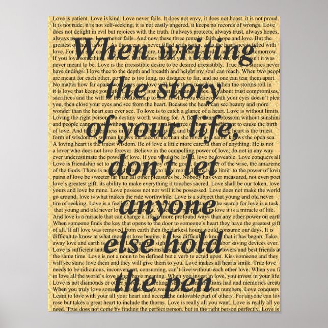 Story of you life poster (Front)