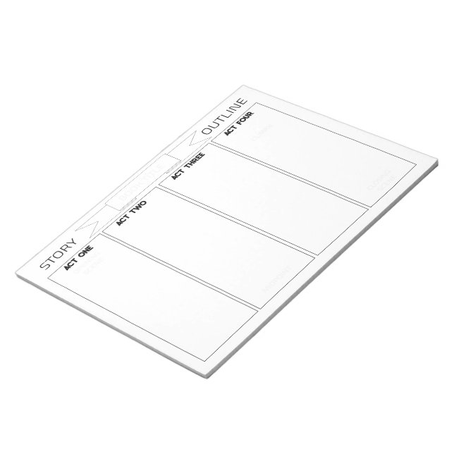 Story Outline Notepad (Angled)