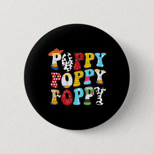 Story Poppy Toy Boy Story Dad Fathers Day Tee For  Button