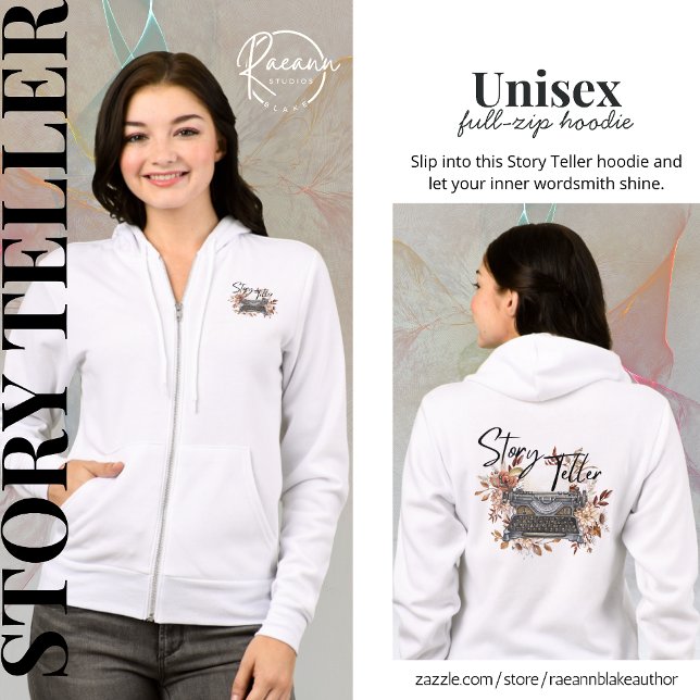 Story Teller Unisex Full-Zip Hoodie (Creator Uploaded)