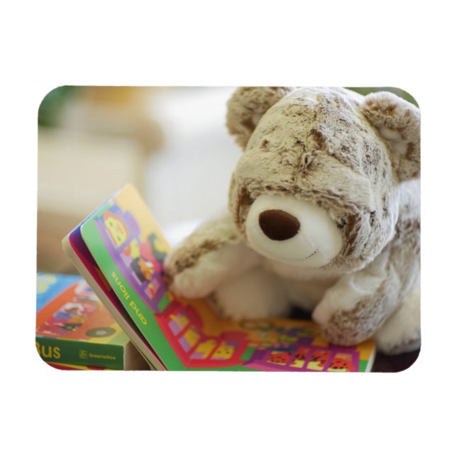 Story Time Teddy Bear Magnet (Horizontal)