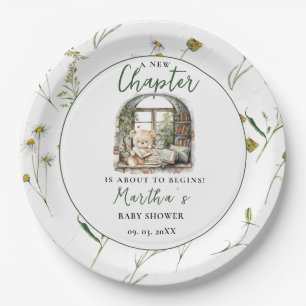Storybook A New Chapter About Begins Baby Shower Paper Plates