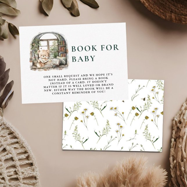 Storybook A New Chapter Baby Shower Book Request Enclosure Card (Creator Uploaded)