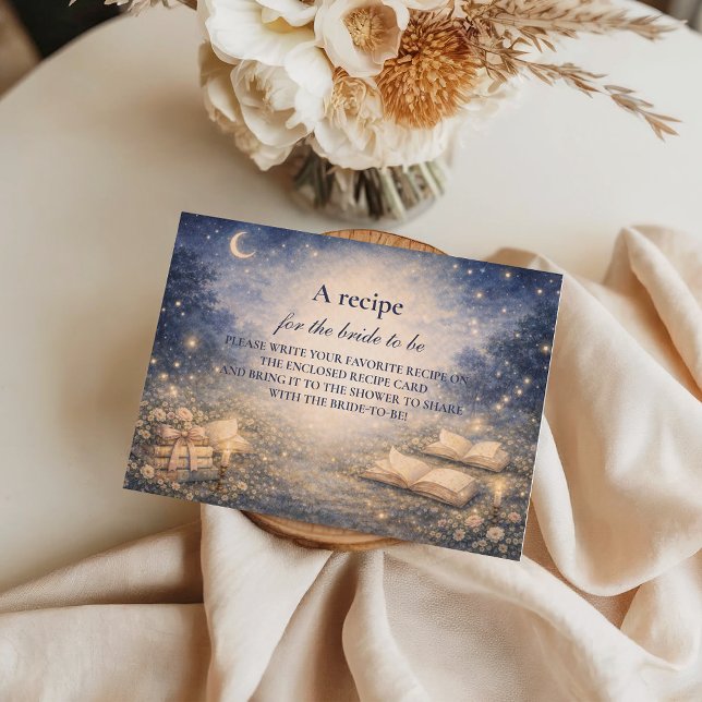 Storybook A New Chapter Bridal Shower Enclosure Card (Creator Uploaded)
