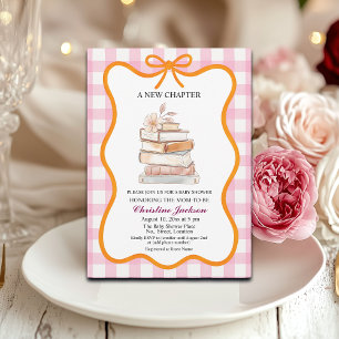 Storybook 'A New Chapter' Coquette Baby Shower Invitation