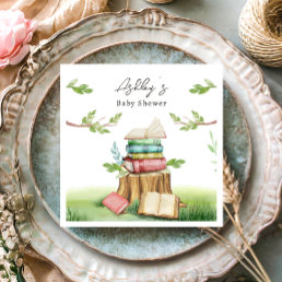 Storybook Baby Shower Book Books New Chapter  Napkins