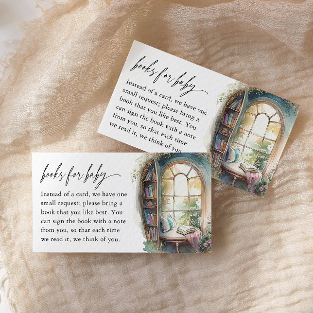 Storybook Baby Shower Books for Baby Enclosure Card (Creator Uploaded)