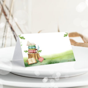 Storybook Baby Shower Chapter Food Label Decor Business Card
