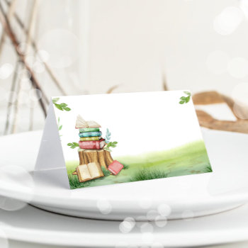 Storybook Baby Shower Chapter Food Label Decor Business Card by Anietillustration at Zazzle