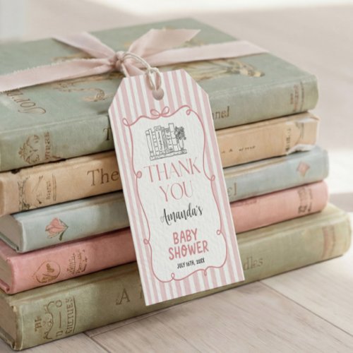 Storybook Baby Shower Gift Tag