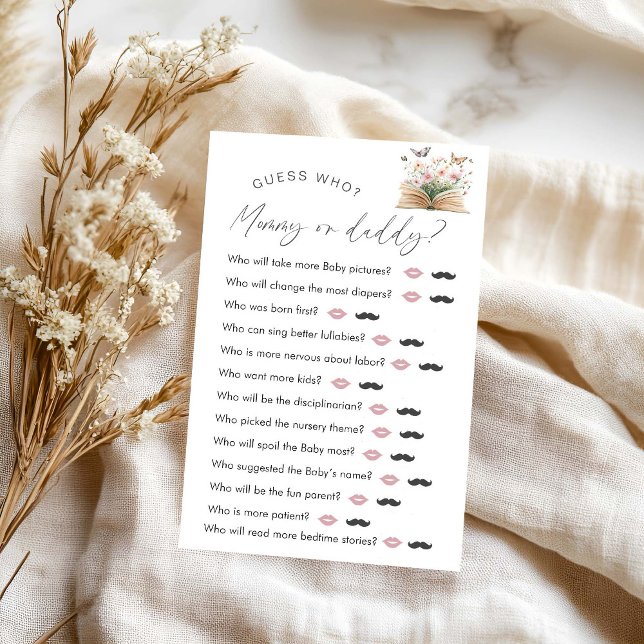 Storybook  Baby Shower "Guess Who" Game (Creator Uploaded)