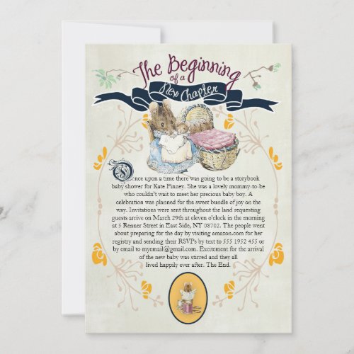 Storybook Baby Shower Invitation