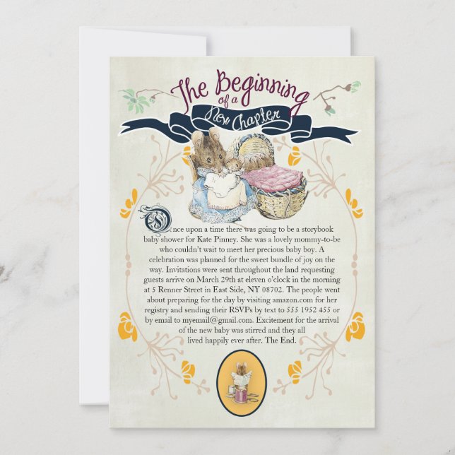Storybook Baby Shower Invitation (Front)