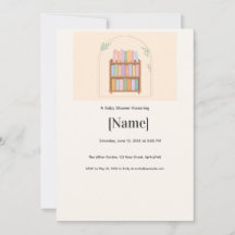Storybook Baby Shower Invitation, Editable