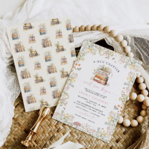 Storybook Baby Shower Invitation Girl New Chapter 