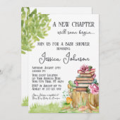 Storybook Baby Shower Invitation New Chapter Book (Front/Back)