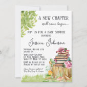 Storybook Baby Shower Invitation New Chapter Book (Front)