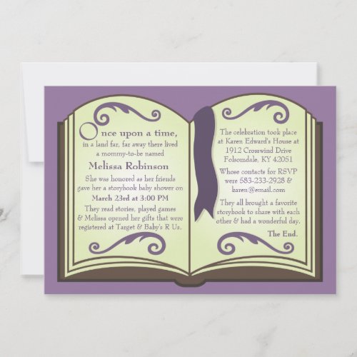 Storybook Baby Shower Invitations