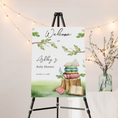 Storybook Baby Shower New Chapter Book Welcome Foam Board