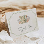 Storybook Baby Shower Thank you card<br><div class="desc">Send a sweet note with this storybook baby shower thank you card,  inspired by the A New Chapter baby shower theme. Personalize the name and message to match your shower style,  perfect for thanking guests for gifts and support. Visit my collection for more matching items!</div>