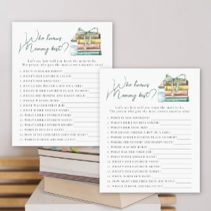 storybook baby shower - Who knows mommy best