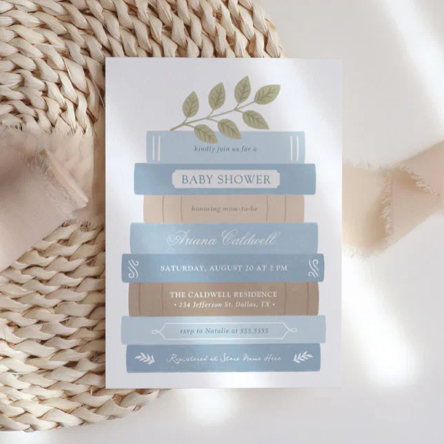 Storybook Blue Boy Baby Shower Invitation






