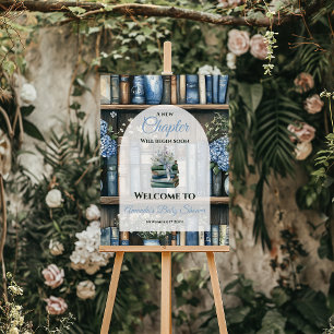 Storybook Blue Boy Library Book Baby Shower Foam Board