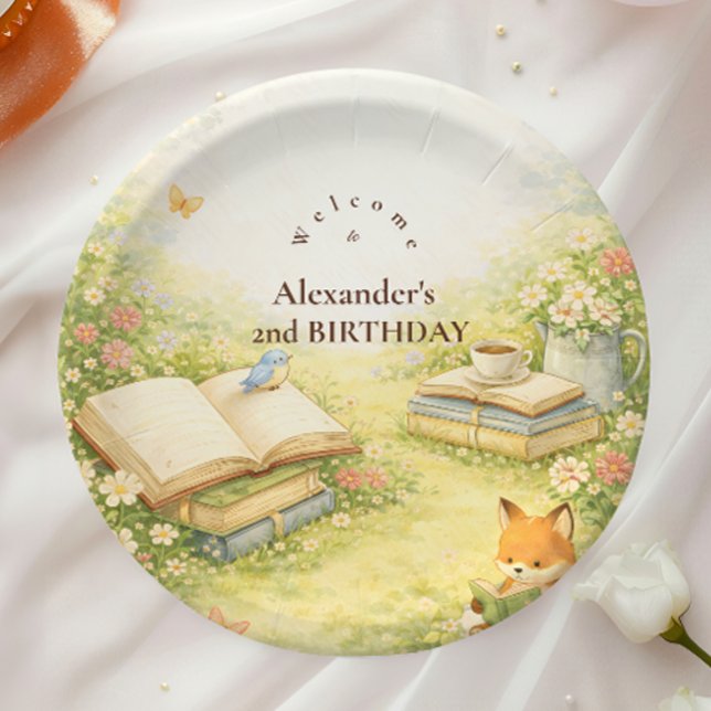 Storybook Chapter Two Birthday Paper Plates (Creator Uploaded)