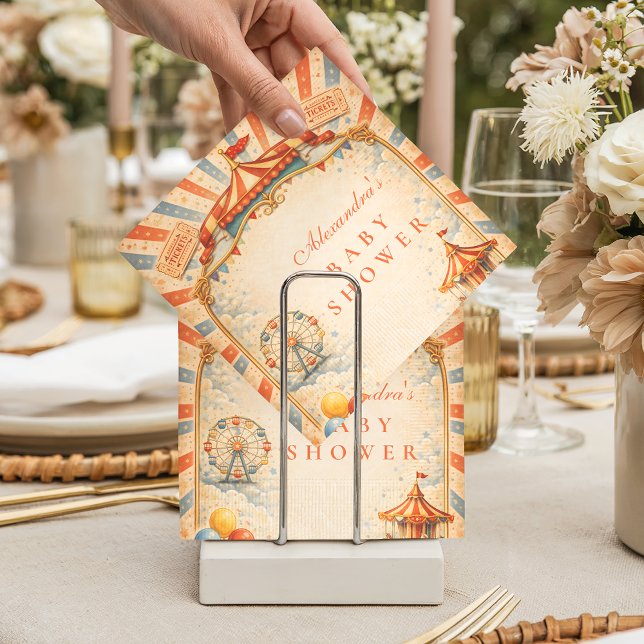 Storybook Circus Baby Shower Napkins (Creator Uploaded)