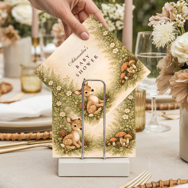 Storybook Deer Baby Baby Shower Napkins (Creator Uploaded)