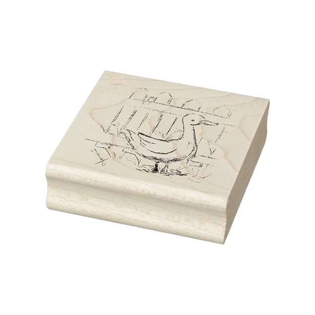 Storybook Duck Rubber Stamp (Stamp)
