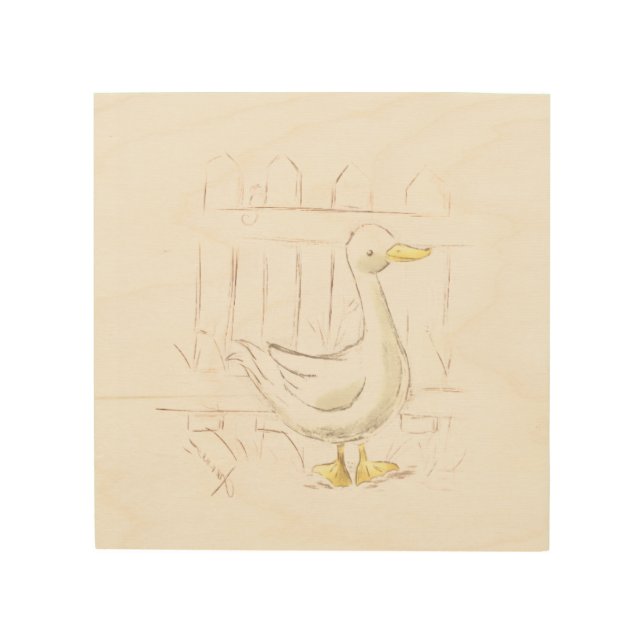 Storybook Duck Wood Wall Art (Front)