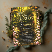 Storybook Enchanted Fairy Rose Garden Baby Shower