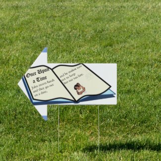 Storybook Engagement Stories Sign
