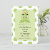 Storybook Fairy Tale Frog Prince Baby Shower Invitation (Standing Front)