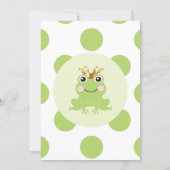 Storybook Fairy Tale Frog Prince Baby Shower Invitation (Back)